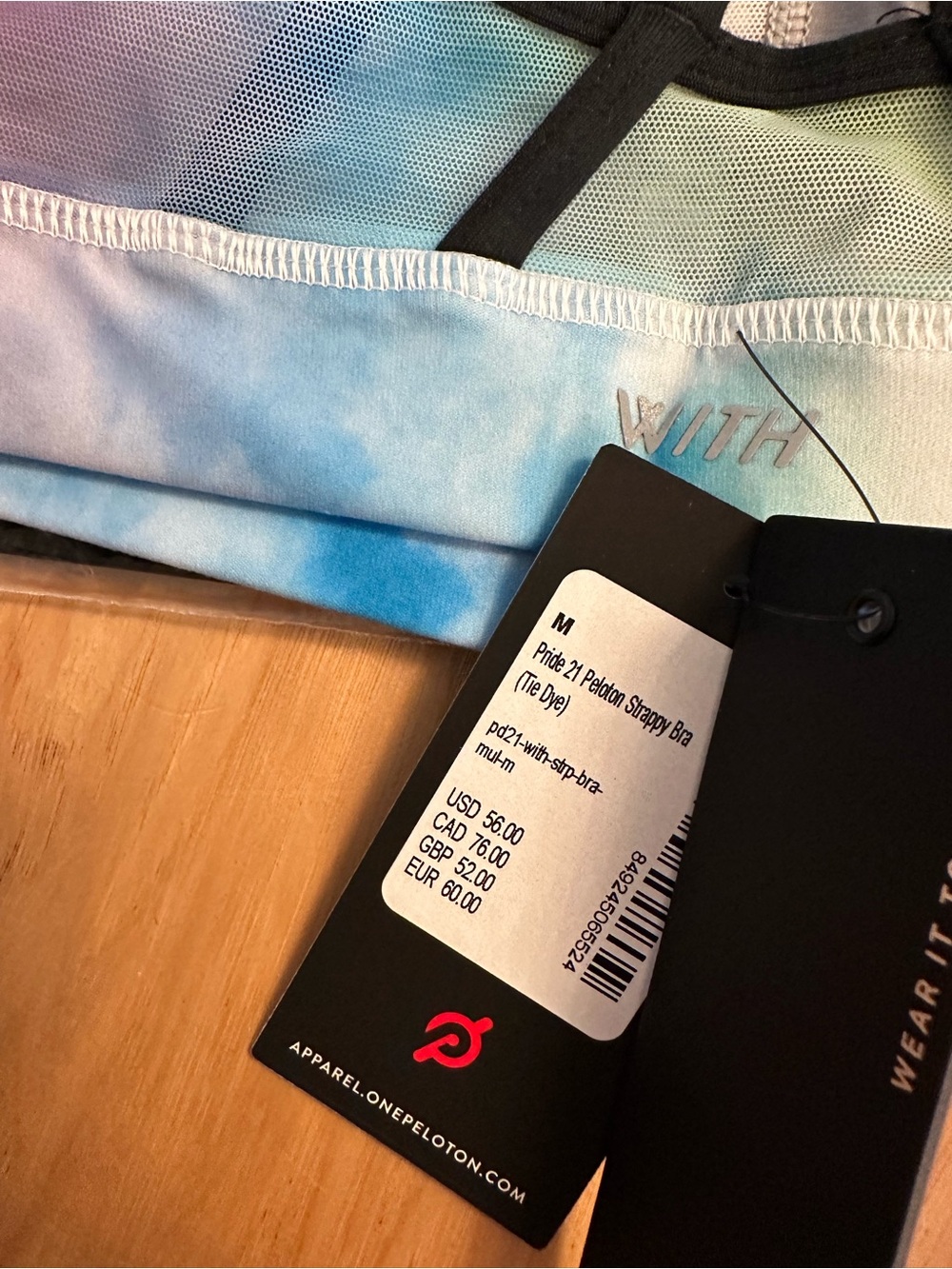 Peloton Pride 21 bra nwt med